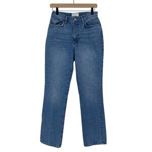 La Ligne size 27 Blue Molly high-rise straight Leg jeans 100% Cotton